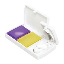 Porta Comprimidos com 2 Compartimentos e Cortador G-Life